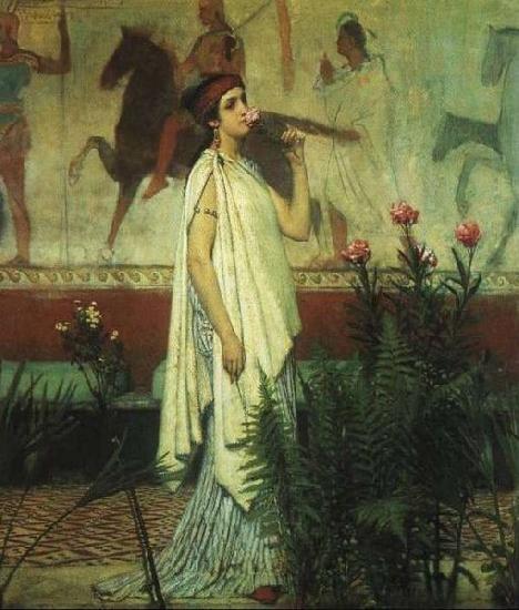 Laura Theresa Alma-Tadema A Greek Woman Sir Lawrence Alma oil painting image